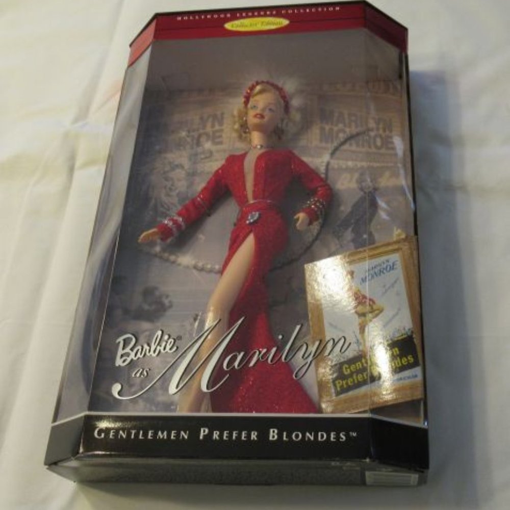 1997 Mattel MARILYN MONROE Gentlemen Prefer Blondes Barbie Doll, MIB